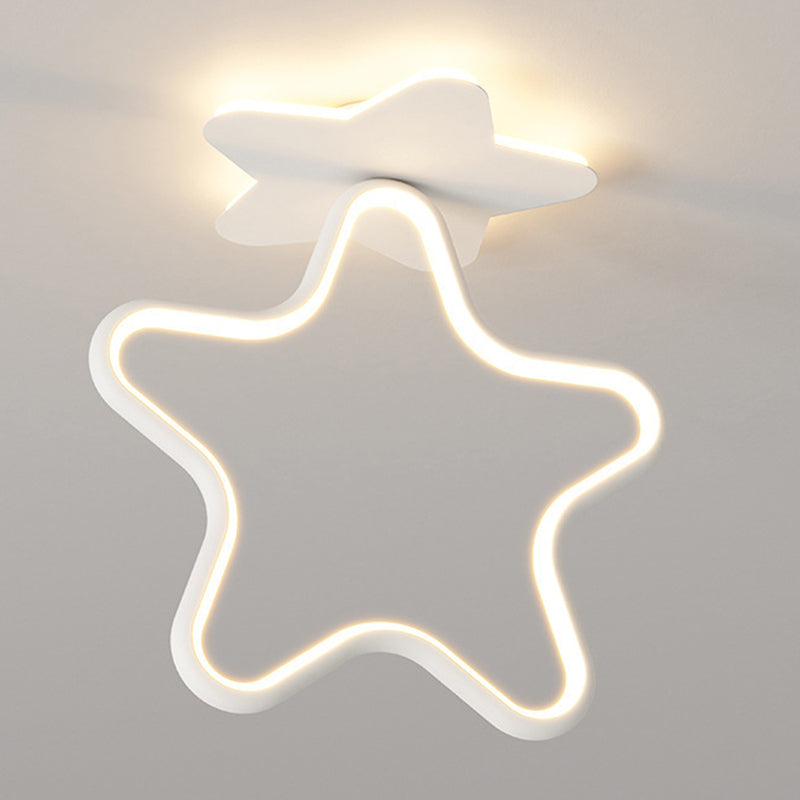 Modernism LED Ceiling Light White Flush Mount Lighting for Dining Room