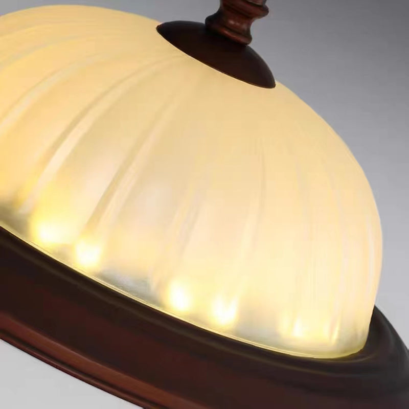 American Style Ceiling Light Dome Shape Ceiling Lamp with Glass Shade for Bedroom