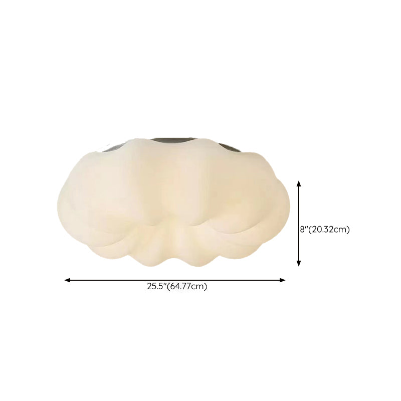 White Shaded LED Ceiling Light Modernism Flush Mount Lighting for Room