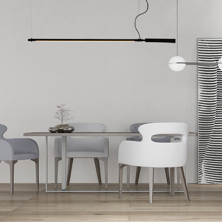 Metal Island Chandelier Lights Modern Pendant Light Fixtures in Black