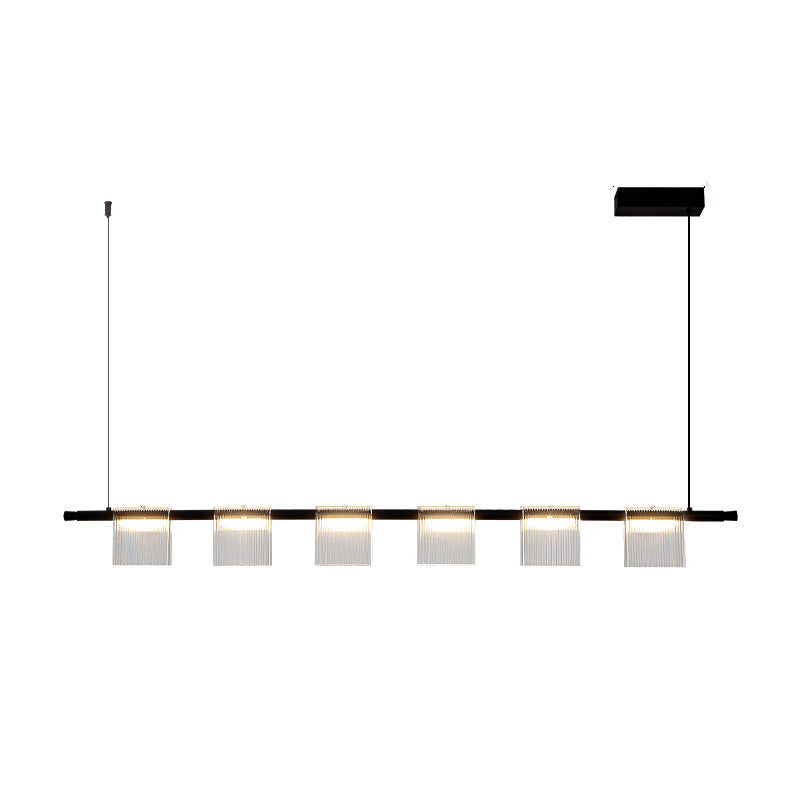 Modern LED Hanging Light Acrylic Island Light Fixture for Dining Room