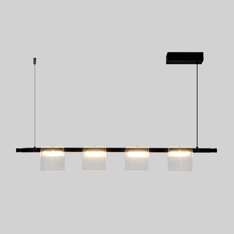 Modern LED Hanging Light Acrylic Island Light Fixture for Dining Room