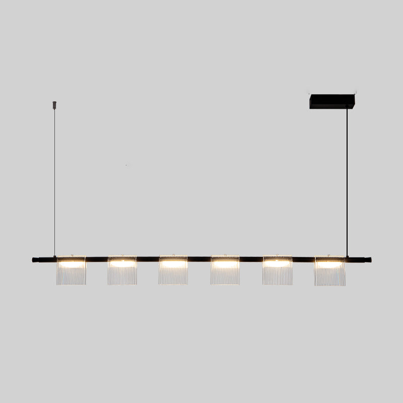 Modern LED Hanging Light Acrylic Island Light Fixture for Dining Room