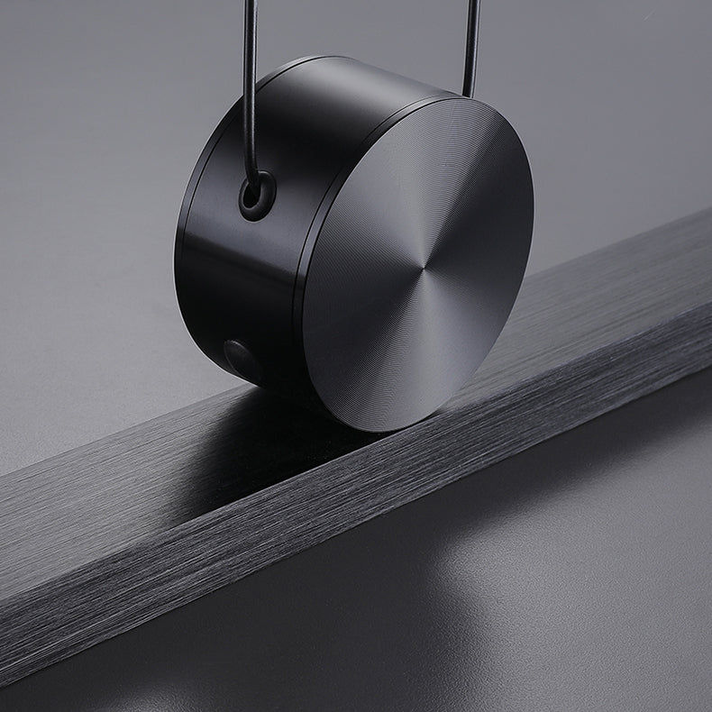 Black Island Hanging Light LED Island Light with Acrylic Shade for Dining Room