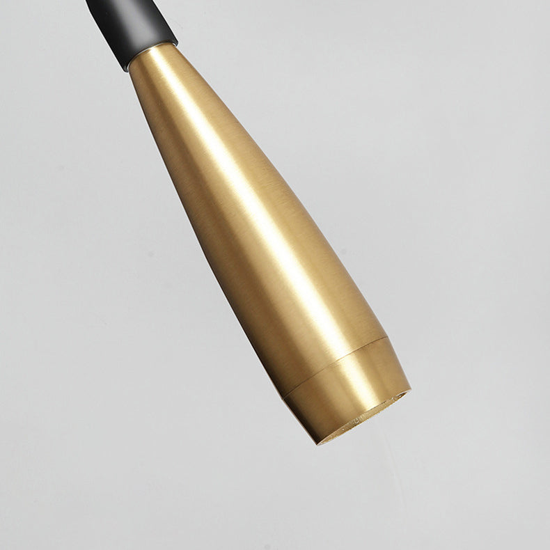 Armed Wall Light Fixture Modern Metal 1 Light Wall Sconce in Gold