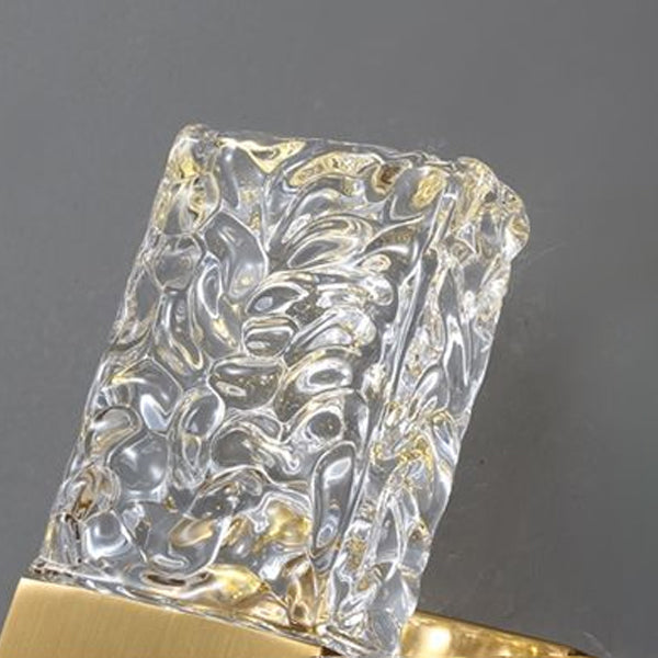 Square Shape Meatl Vanity Sconce Light Modern Style 2-Lights Vanity Mirror Lights in Gold