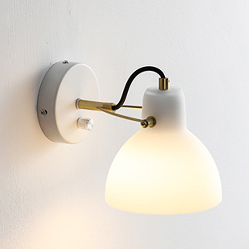 Bath Vanity Lighting Industrial White Shaded Light for Bathroom