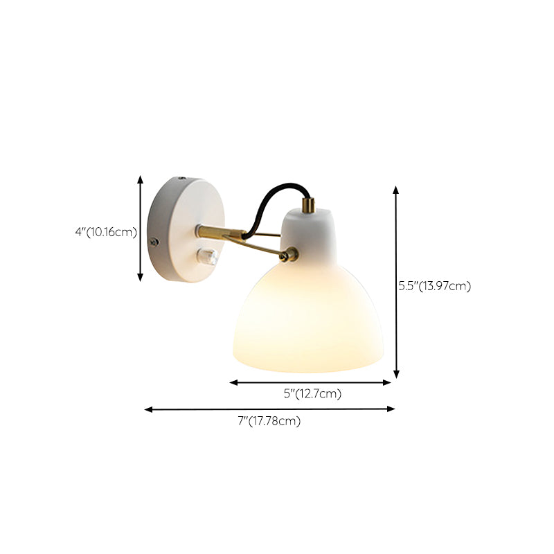Bath Vanity Lighting Industrial White Shaded Light for Bathroom