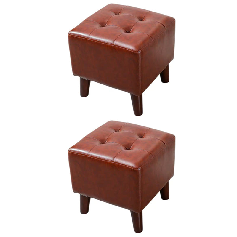 Yellow Modern Standard Stain Resistant Square Indoor Standard