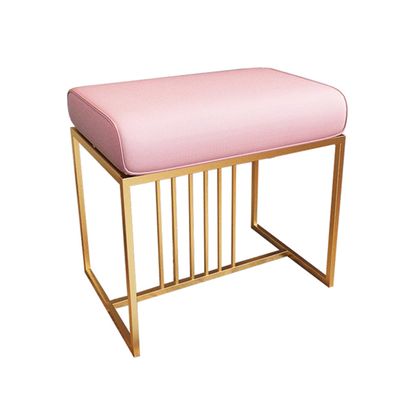 Solid Color Flannel Standard Stool Modern Simple Rectangular Upholstered Ottoman