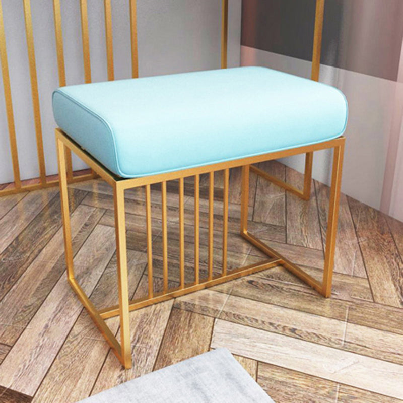 Solid Color Flannel Standard Stool Modern Simple Rectangular Upholstered Ottoman