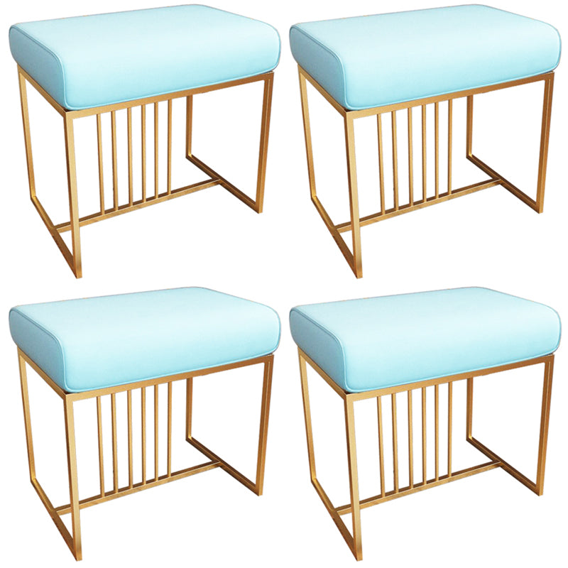 Solid Color Flannel Standard Stool Modern Simple Rectangular Upholstered Ottoman