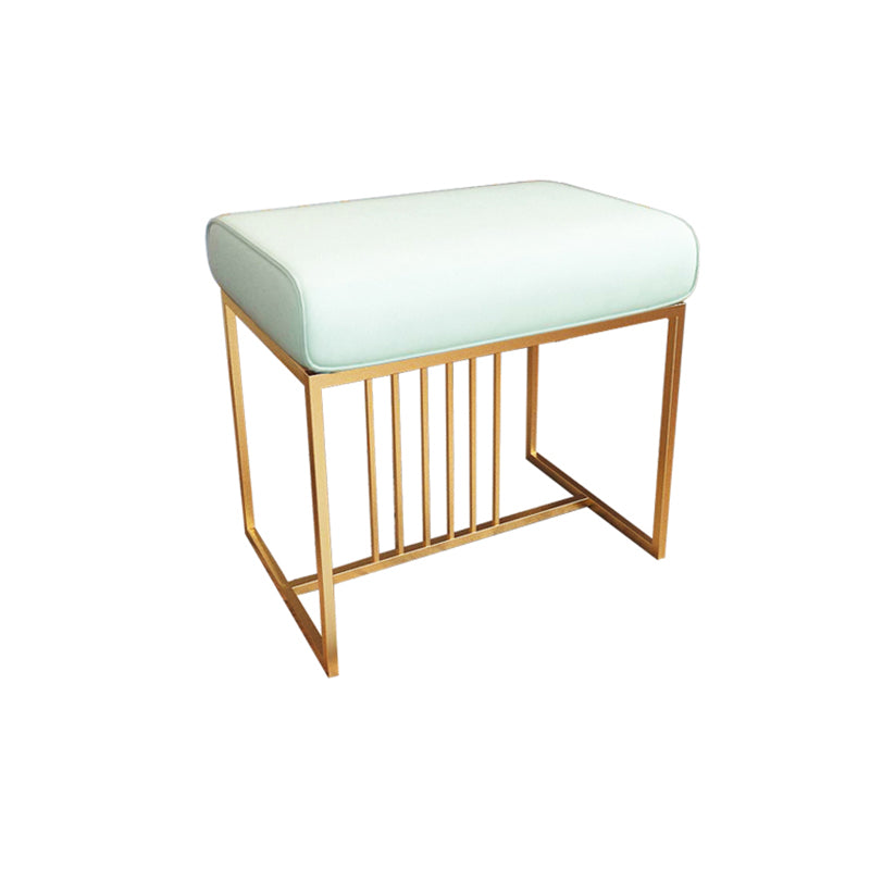 Solid Color Flannel Standard Stool Modern Simple Rectangular Upholstered Ottoman