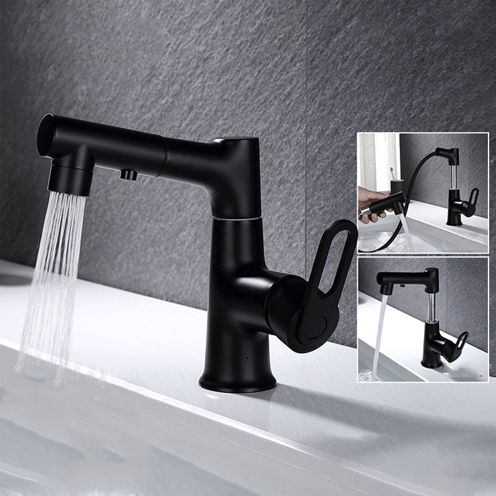 Vessel Sink Faucet Contemporary Single Handle Faucet with Swivel Spout