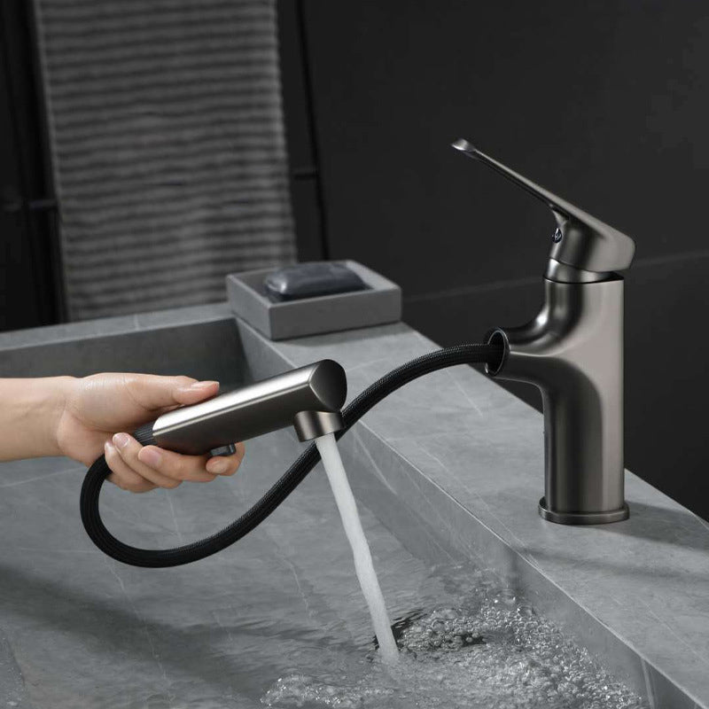 Single Handle Faucet Contemporary Vessel Sink Faucet with Lever Handle