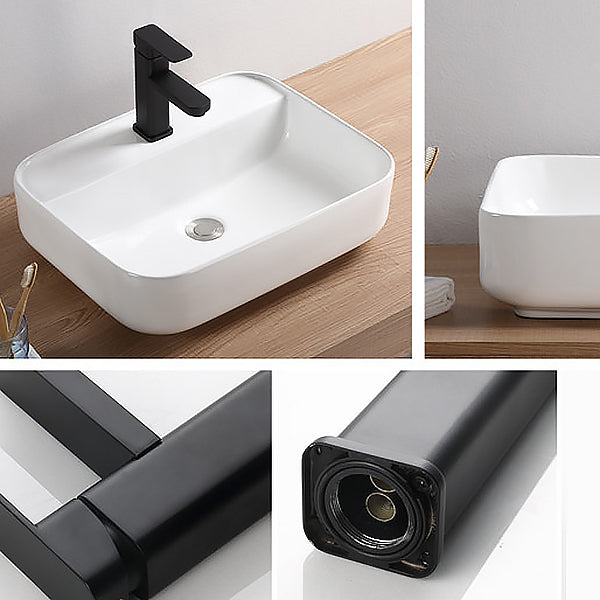 Glam Style Faucet Single Lever Handle Vessel Sink Faucet for Bathroom