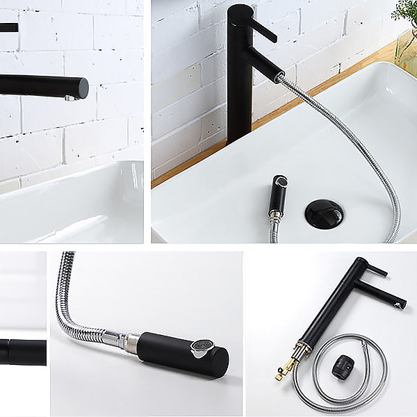 Glam Style Faucet Single Lever Handle Vessel Sink Faucet for Bathroom