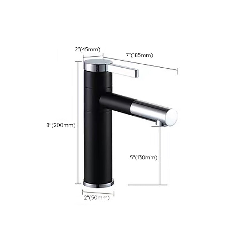 Glam Style Faucet Single Lever Handle Vessel Sink Faucet for Bathroom