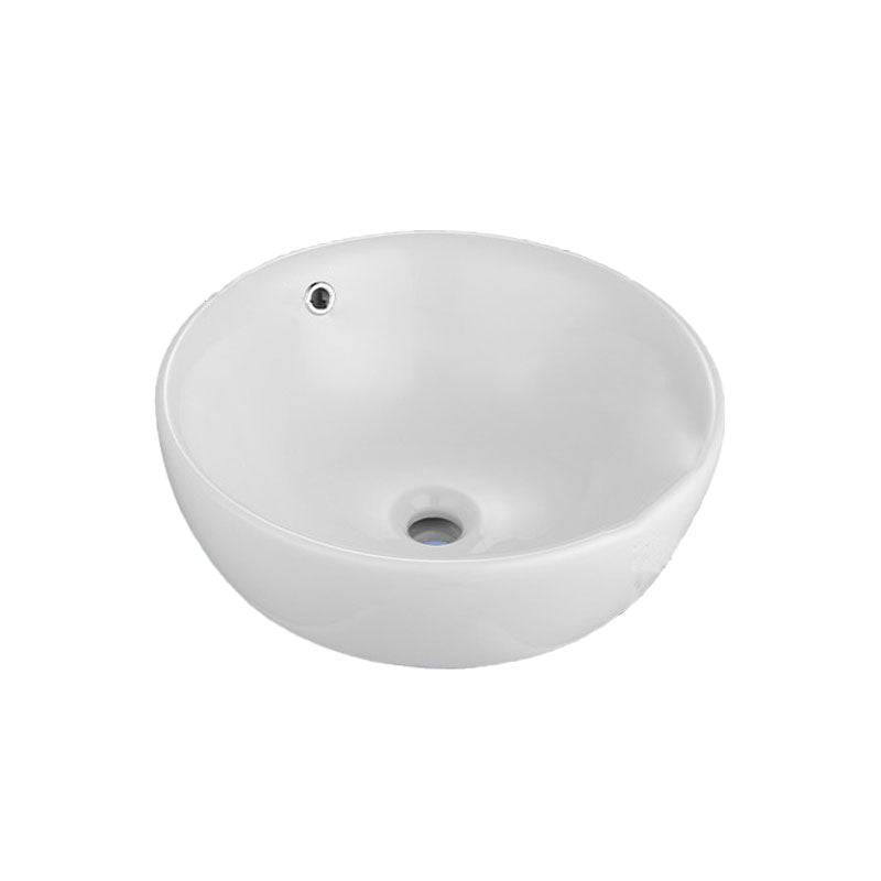 Classic Trough Bathroom Sink Solid Color Trough Sink with Overflow(Not Included Faucet)