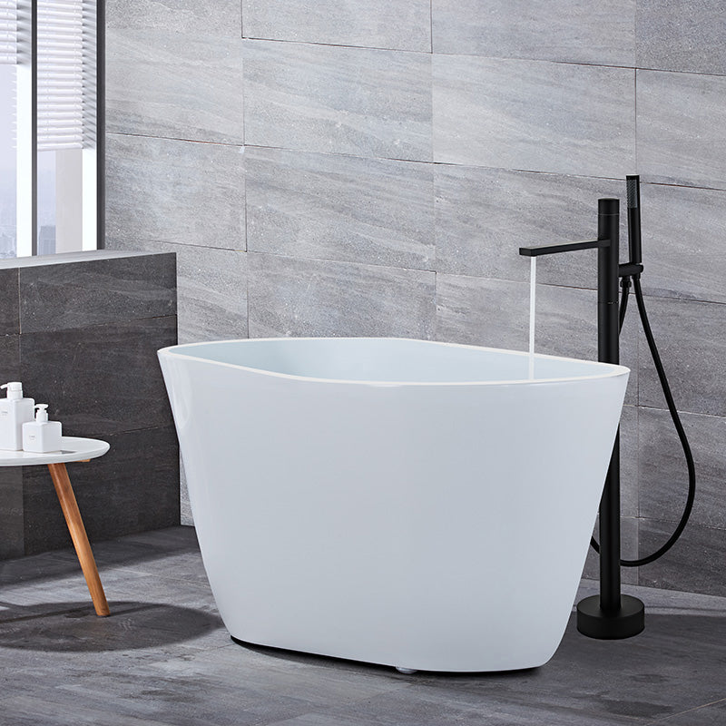 Traditional Style Freestanding Tub Filler Pure Color Floor Mount Freestanding Tub Filler