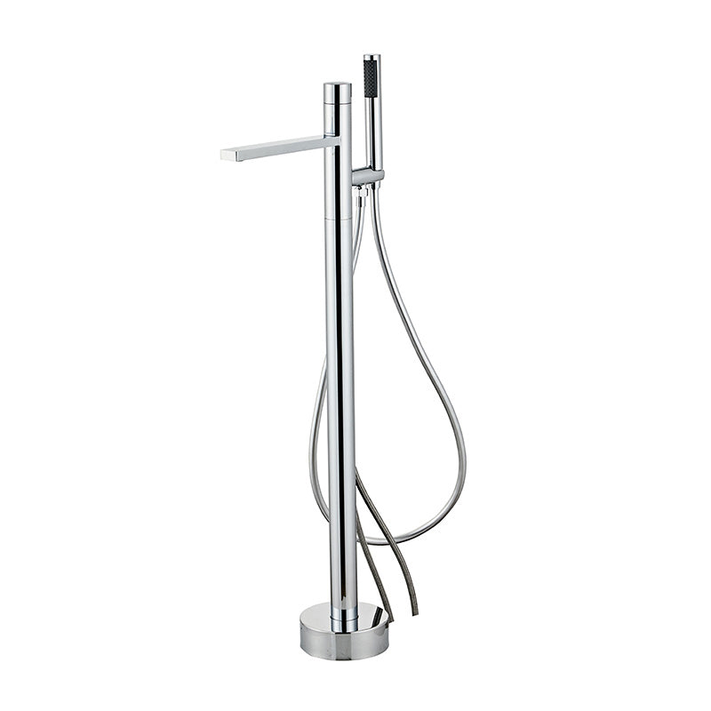 Traditional Style Freestanding Tub Filler Pure Color Floor Mount Freestanding Tub Filler