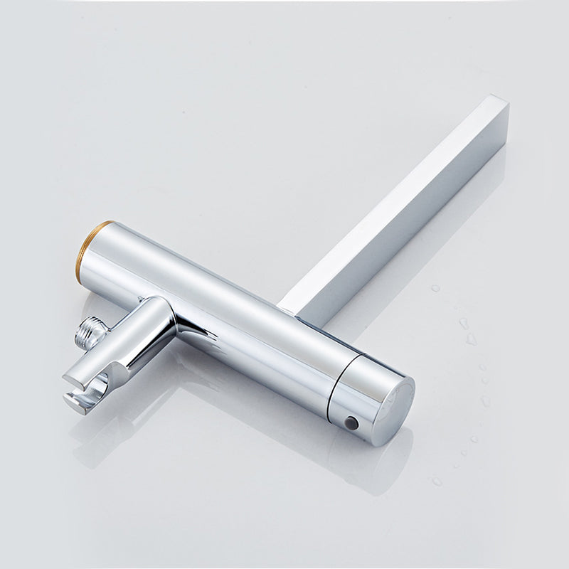 Traditional Style Freestanding Tub Filler Pure Color Floor Mount Freestanding Tub Filler