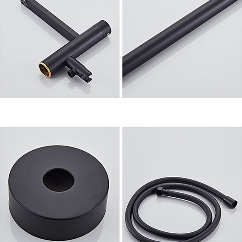 Traditional Style Freestanding Tub Filler Pure Color Floor Mount Freestanding Tub Filler