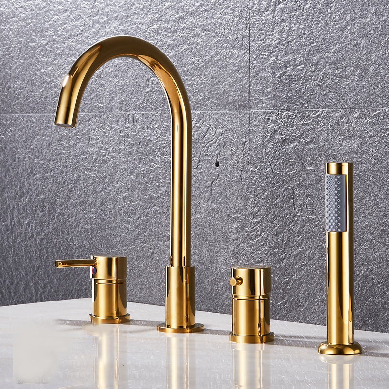 Modern Style Roman Tub Faucet Copper Deck-Mount Roman Tub Faucet