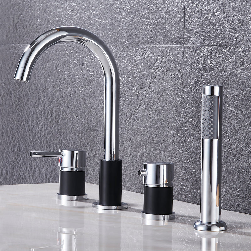 Modern Style Roman Tub Faucet Copper Deck-Mount Roman Tub Faucet