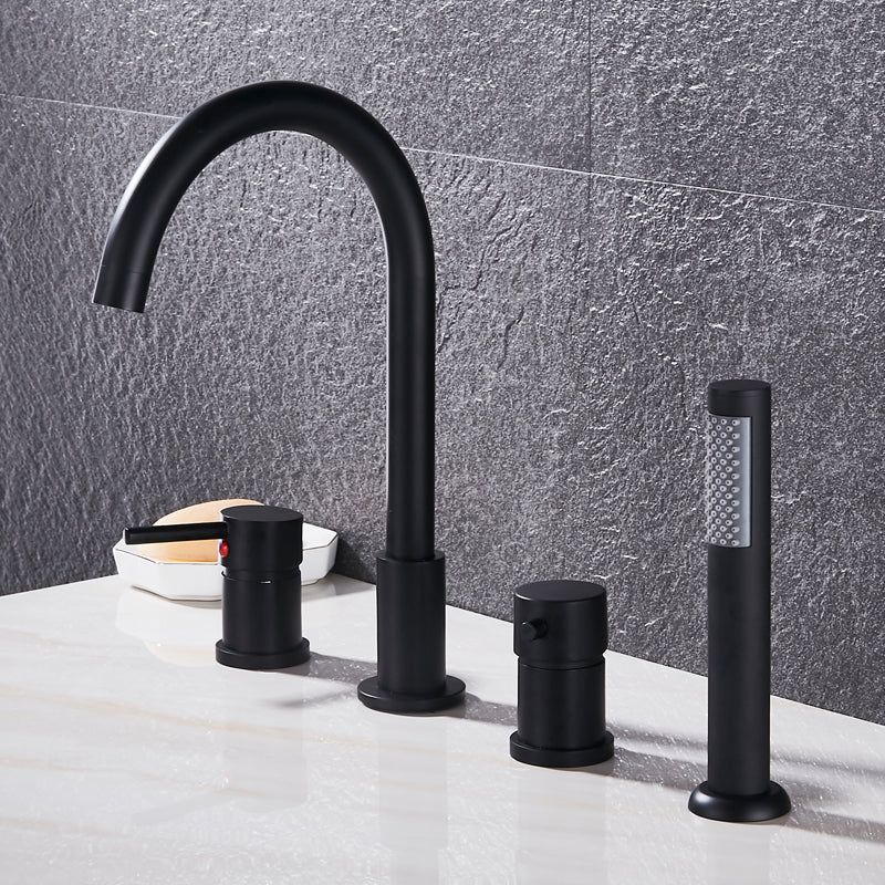 Modern Style Roman Tub Faucet Copper Deck-Mount Roman Tub Faucet