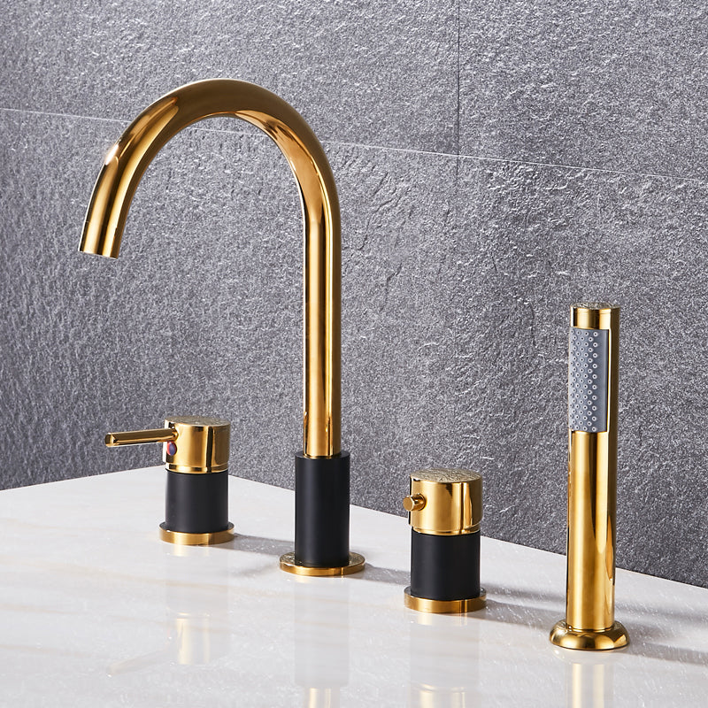 Modern Style Roman Tub Faucet Copper Deck-Mount Roman Tub Faucet