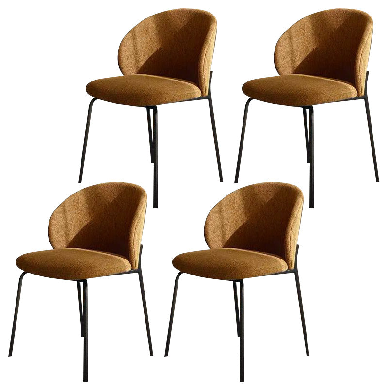 Industrial Style Indoor-Outdoor Chair Wingback Armless Chair Set