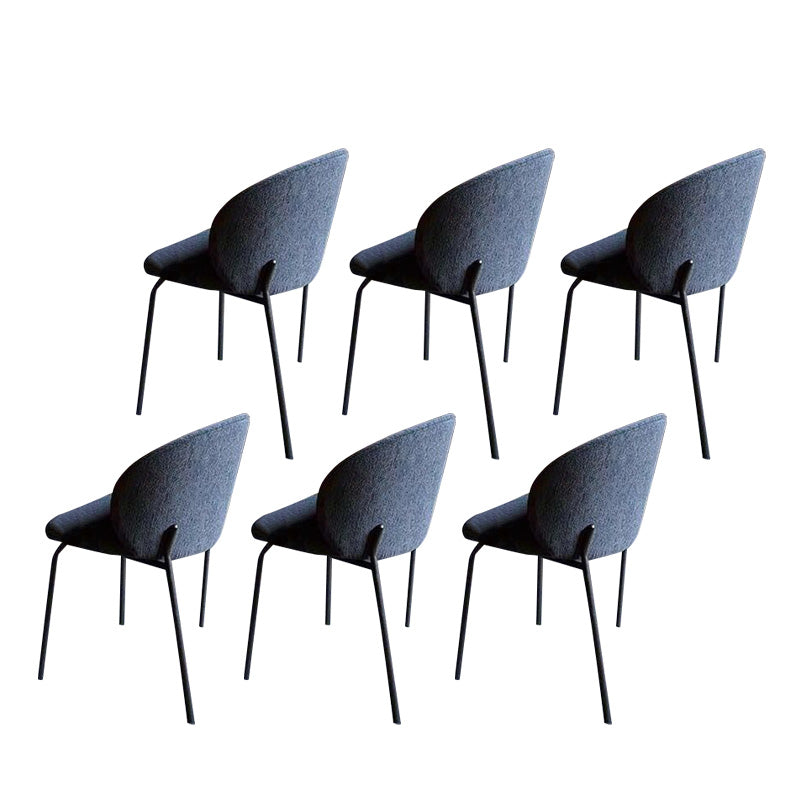 Industrial Style Indoor-Outdoor Chair Wingback Armless Chair Set