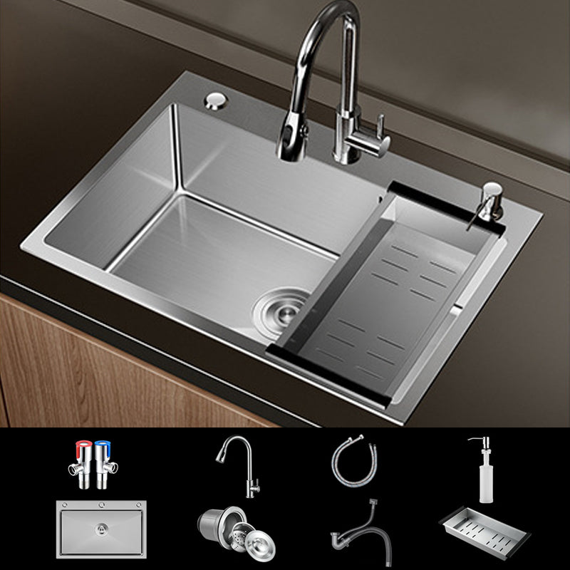 Contemporary Style Kitchen Sink Stainless Steel Non-slip Kitchen Sink