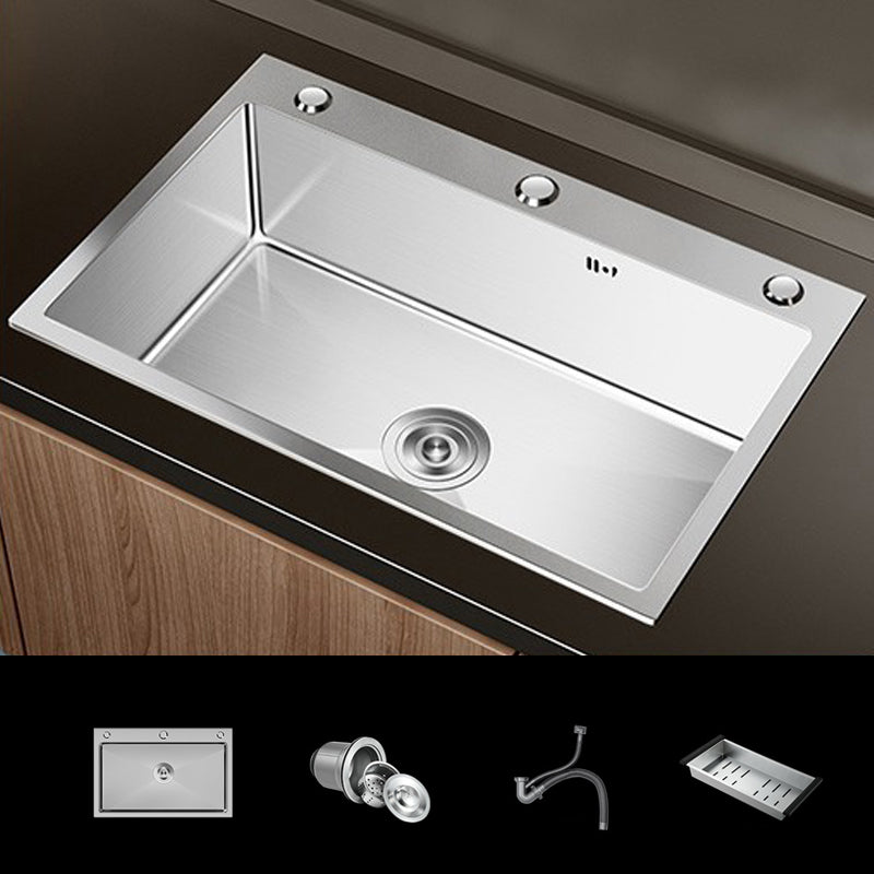 Contemporary Style Kitchen Sink Stainless Steel Non-slip Kitchen Sink