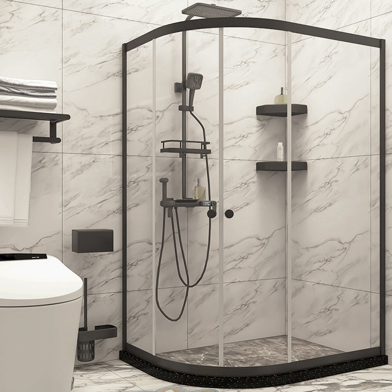 Modern Style Stainless Steel Frame Folding Tempered Glass Shower Screen
