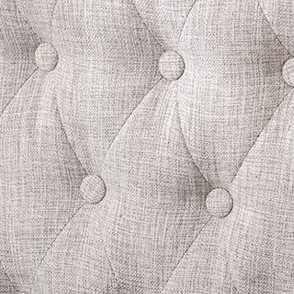 Mid-century Modern Rolled Arms Wingback Chair Tufted Back Nailhead Trim Chair