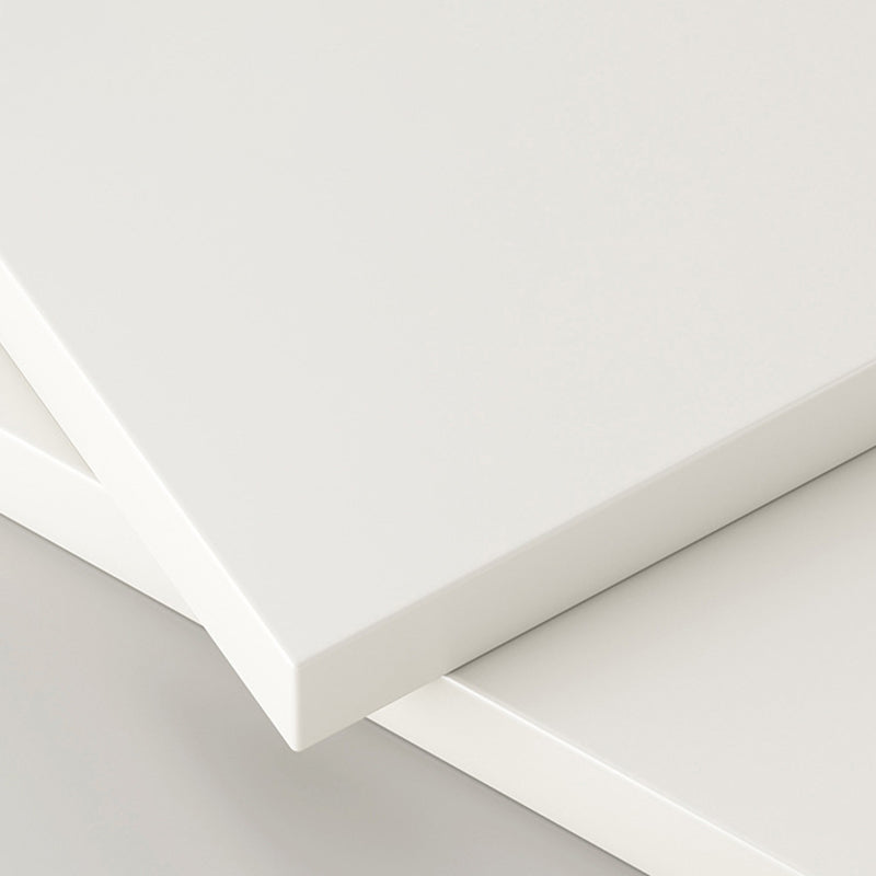 Modern White Rectangle Accent Cabinet Solid Wood Storage Cabinet