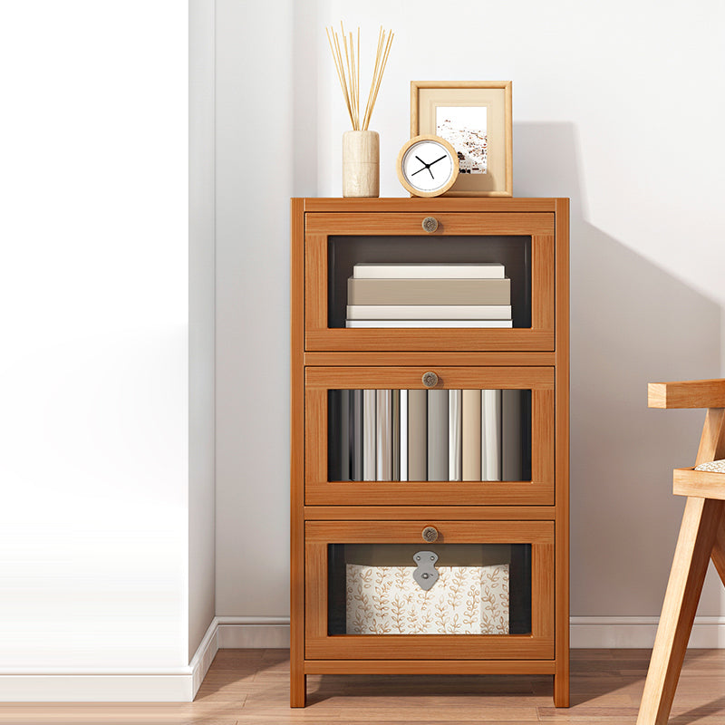 Modern Rectangle Accent Cabinet Glass Scratch Resistant Storage Cabinet