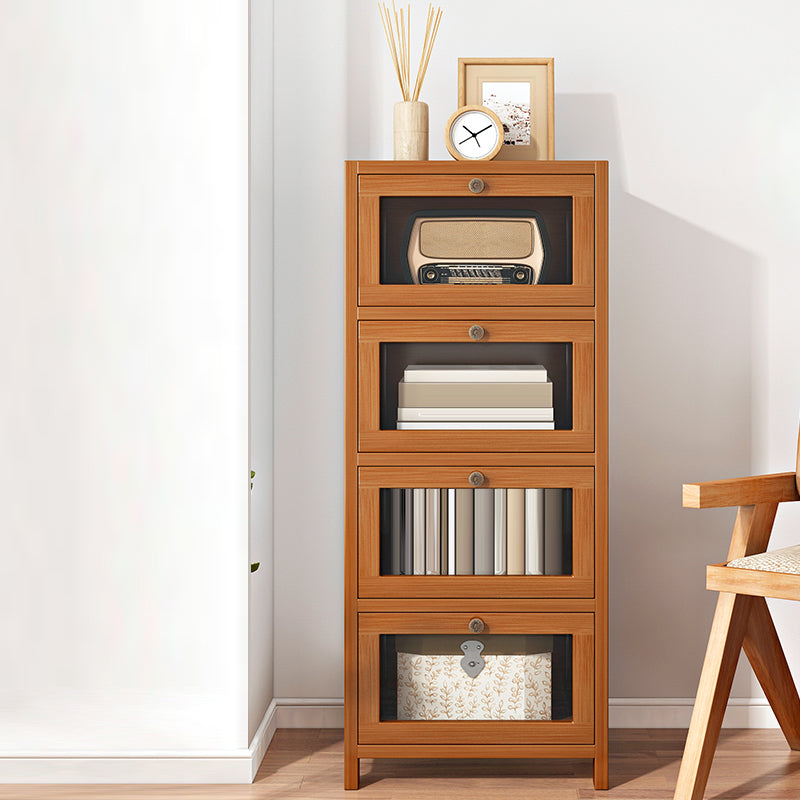 Modern Rectangle Accent Cabinet Glass Scratch Resistant Storage Cabinet