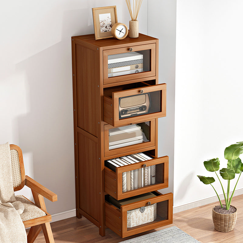 Modern Rectangle Accent Cabinet Glass Scratch Resistant Storage Cabinet