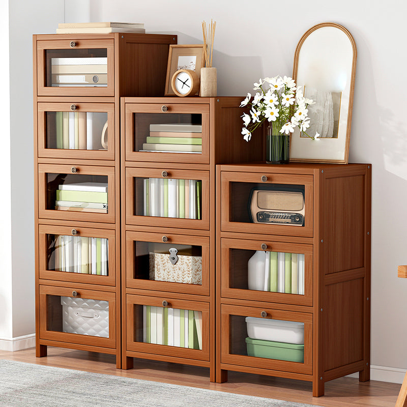Modern Rectangle Accent Cabinet Glass Scratch Resistant Storage Cabinet
