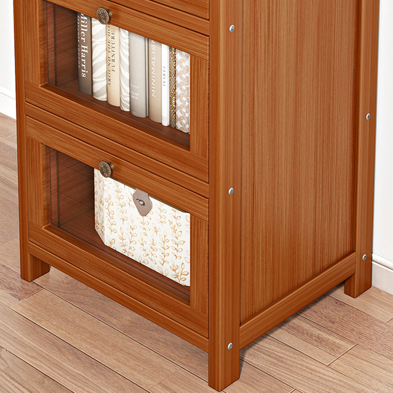 Modern Rectangle Accent Cabinet Glass Scratch Resistant Storage Cabinet