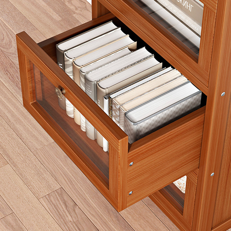 Modern Rectangle Accent Cabinet Glass Scratch Resistant Storage Cabinet