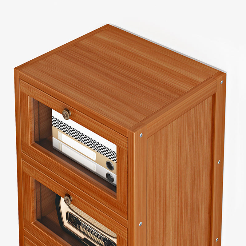 Modern Rectangle Accent Cabinet Glass Scratch Resistant Storage Cabinet
