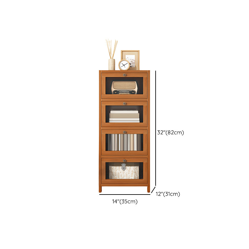 Modern Rectangle Accent Cabinet Glass Scratch Resistant Storage Cabinet