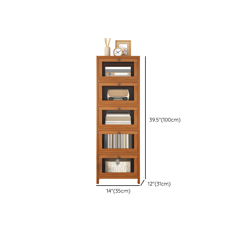 Modern Rectangle Accent Cabinet Glass Scratch Resistant Storage Cabinet