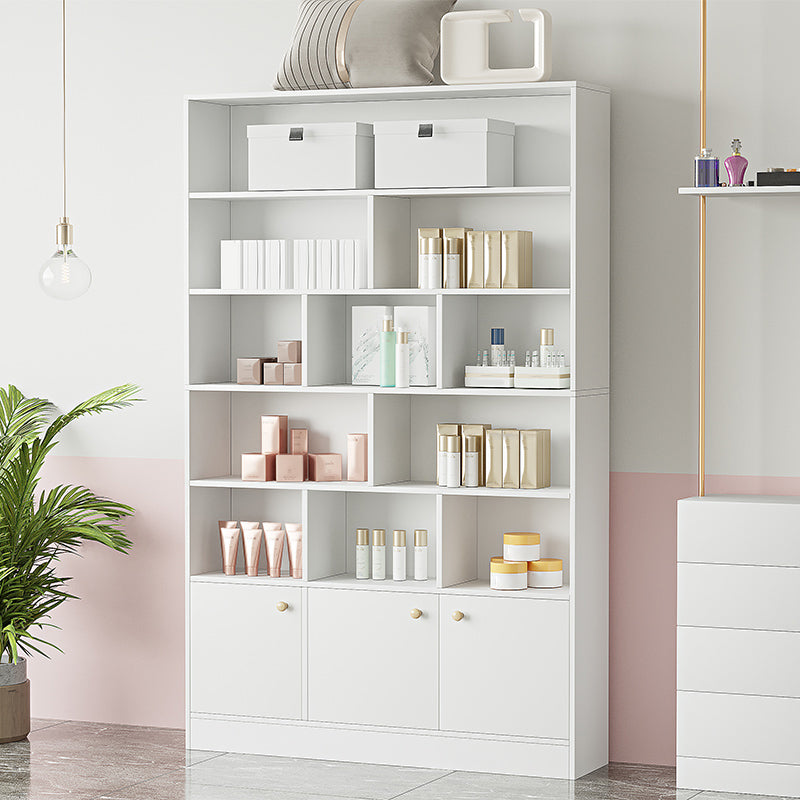 Contemporary Rectangle Wooden Cabinet with Shelves Storage Cabinet