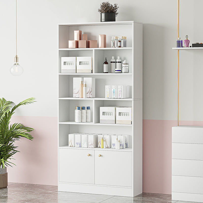 Contemporary Rectangle Wooden Cabinet with Shelves Storage Cabinet