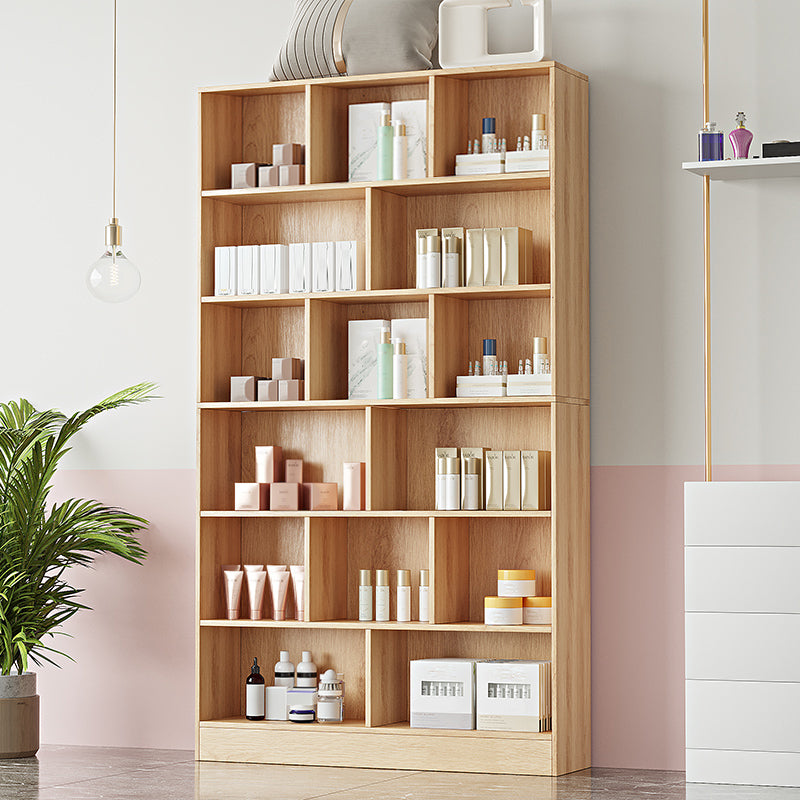 Contemporary Rectangle Wooden Cabinet with Shelves Storage Cabinet